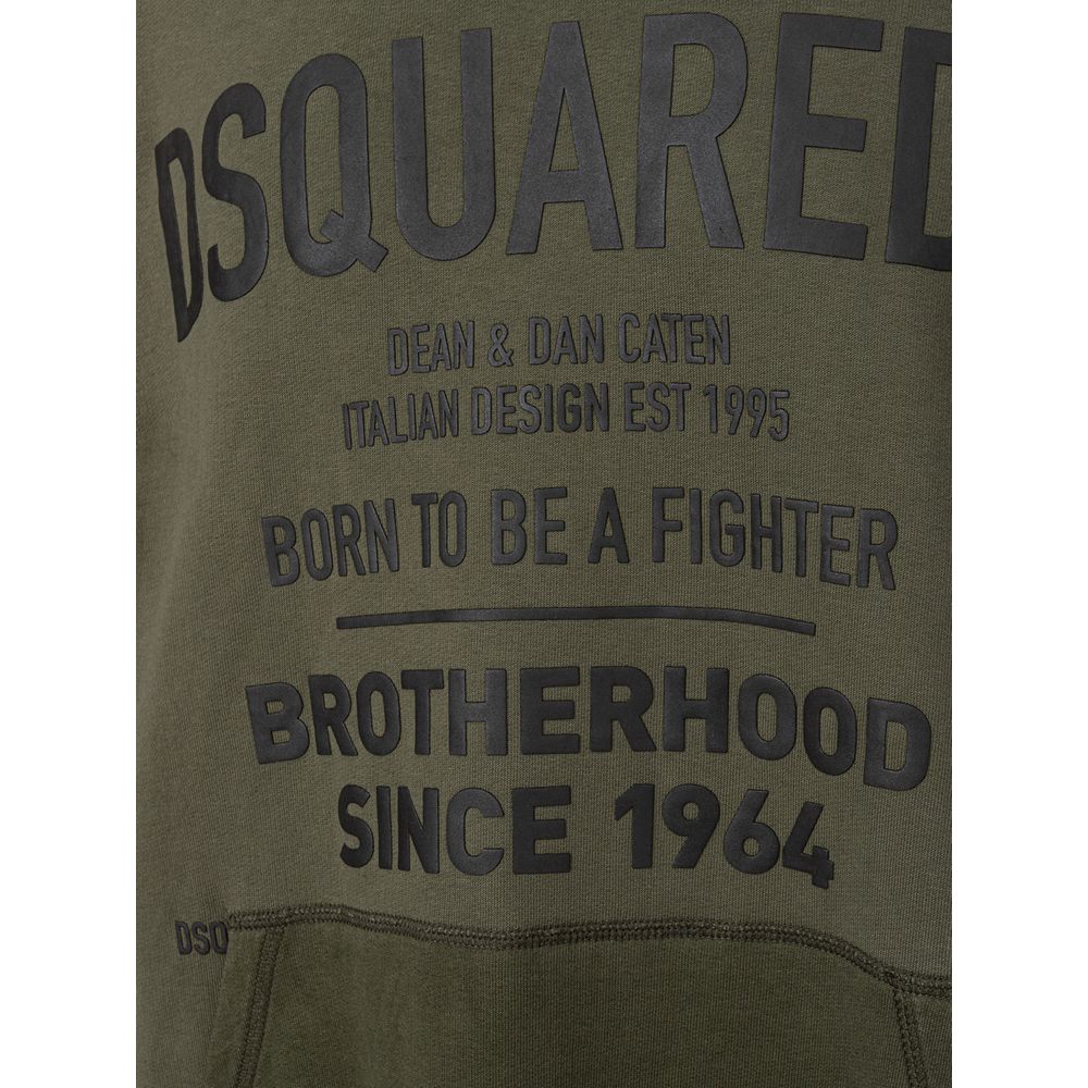 Dsquared² Green Cotton Sweatshirt